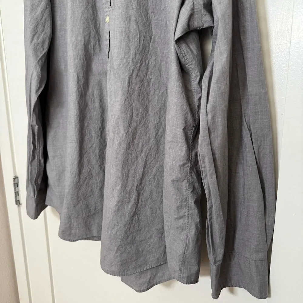 Polo Ralph Lauren Shirt Mens XXL Gray Classic Fit Button Up Long Sleeve Career